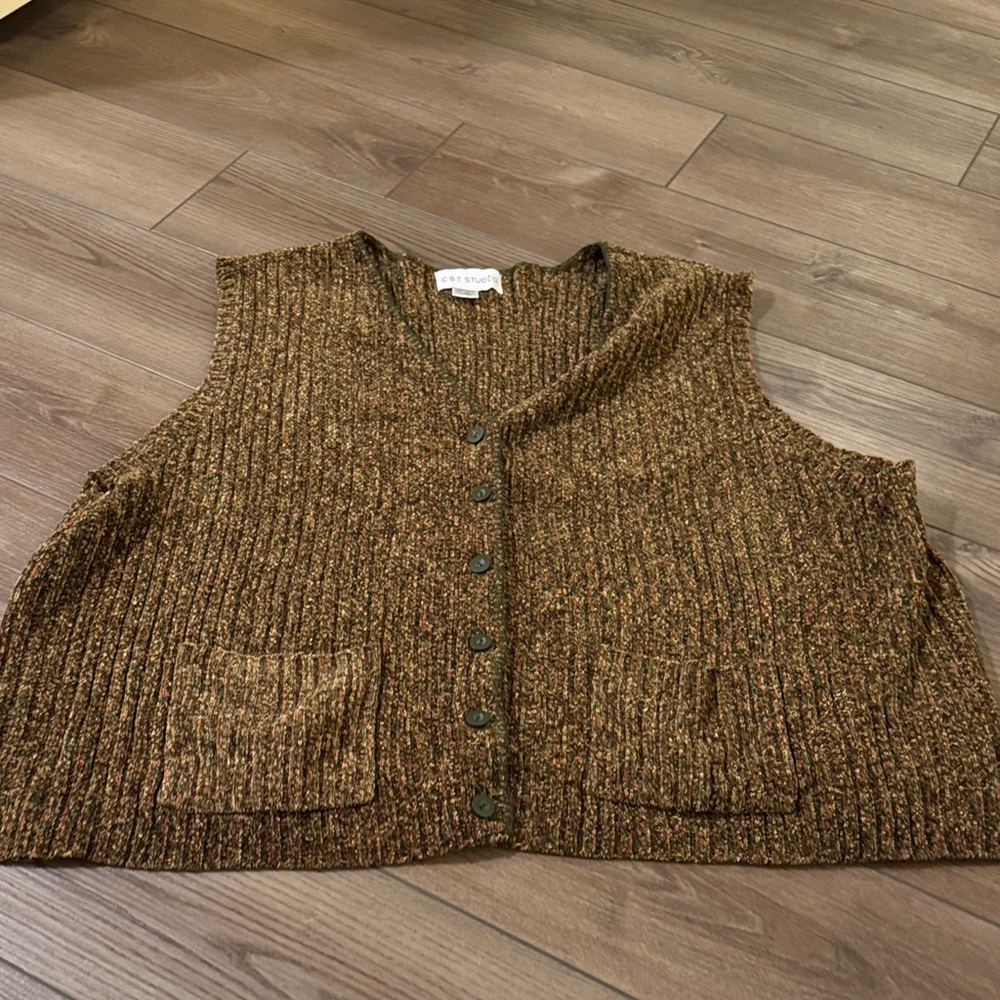 *Vintage Fall V-Neck Sweater Vest